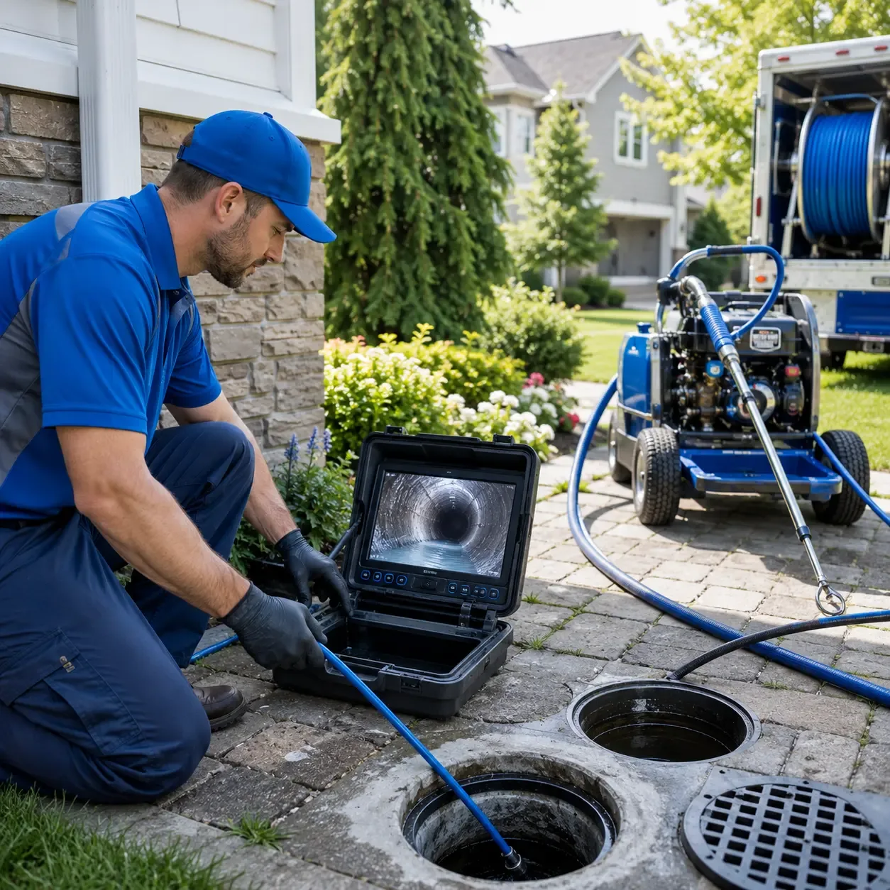 Outdoor drain cleaning professionals serving Hawks, MI