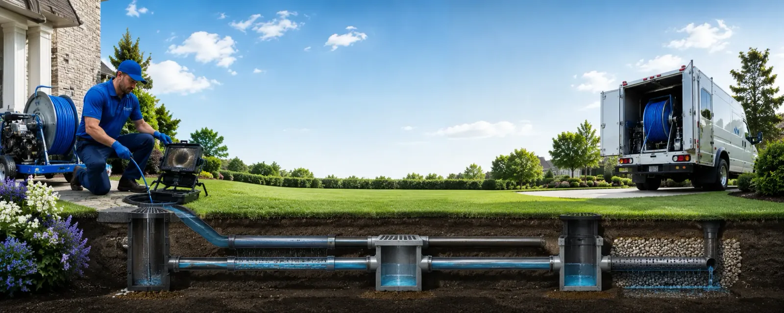 Outdoor drain cleaning information for Hawks, MI